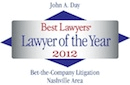 Best Lawyers badge - Lawyer of the year 2012