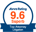 Avvo badge - Top Attorney Litigation