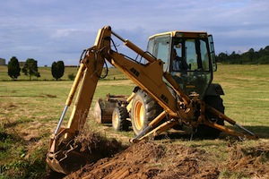 backhoe accident